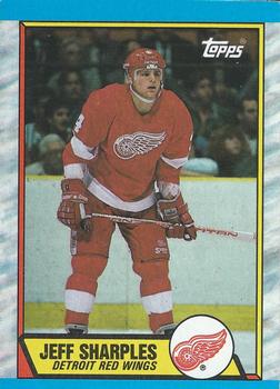 #42 Jeff Sharples - Detroit Red Wings - 1989-90 Topps Hockey