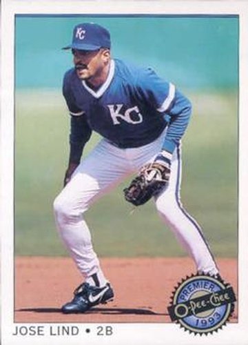 #42 Jose Lind - Kansas City Royals - 1993 O-Pee-Chee Premier Baseball