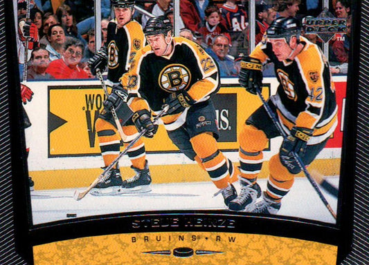 #42 Steve Heinze - Boston Bruins - 1998-99 Upper Deck Hockey