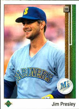#642 Jim Presley - Seattle Mariners - 1989 Upper Deck Baseball