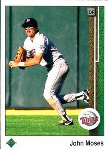 #242 John Moses - Minnesota Twins - 1989 Upper Deck Baseball