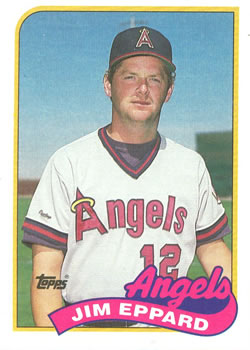 #42 Jim Eppard - California Angels - 1989 Topps Baseball