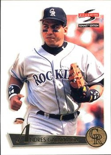 #42 Andres Galarraga - Colorado Rockies - 1995 Summit Baseball