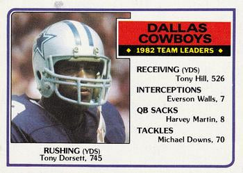 #42 Tony Dorsett - Dallas Cowboys - 1983 Topps Football