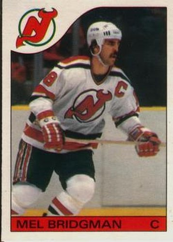 #42 Mel Bridgman - New Jersey Devils - 1985-86 O-Pee-Chee Hockey