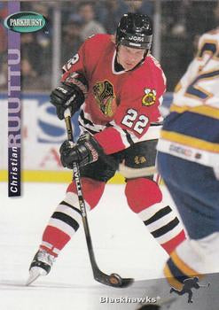 #42 Christian Ruuttu - Chicago Blackhawks - 1994-95 Parkhurst Hockey