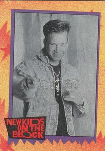 #42a Vital Statistics - Donnie Wahlberg - 1989 Topps New Kids on the Block