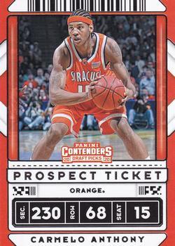 #42b Carmelo Anthony - Syracuse Orangemen - 2020 Panini Contenders Draft Picks Basketball
