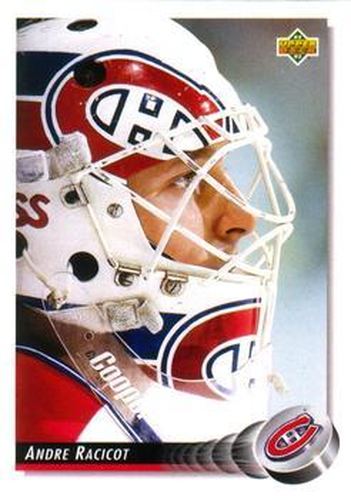 #430 Andre Racicot - Montreal Canadiens - 1992-93 Upper Deck Hockey