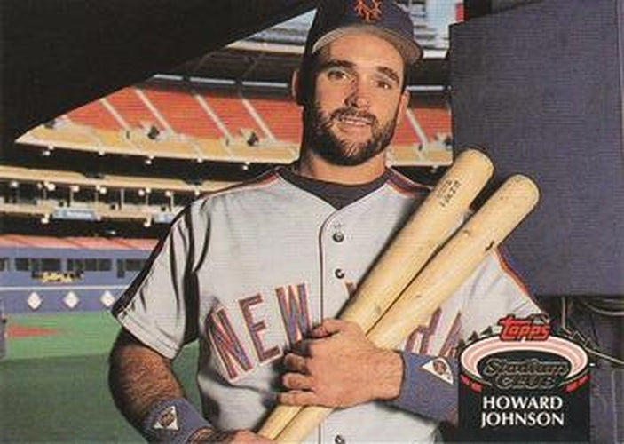 #430 Howard Johnson - New York Mets - 1992 Stadium Club Baseball