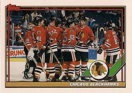 #430 Chicago Blackhawks - Chicago Blackhawks - 1991-92 Topps Hockey