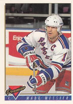 #430 Mark Messier - New York Rangers - 1993-94 Topps Premier Hockey