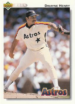 #430 Dwayne Henry - Houston Astros - 1992 Upper Deck Baseball