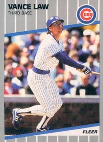 #430 Vance Law - Chicago Cubs - 1989 Fleer Baseball