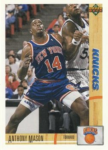 #430 Anthony Mason - New York Knicks - 1991-92 Upper Deck Basketball