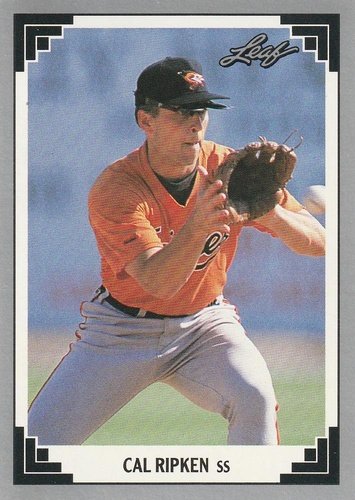 #430 Cal Ripken - Baltimore Orioles - 1991 Leaf Baseball