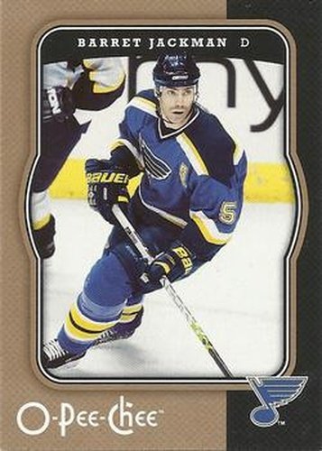 #430 Barret Jackman - St. Louis Blues - 2007-08 O-Pee-Chee Hockey