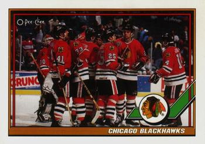 #430 Chicago Blackhawks - Chicago Blackhawks - 1991-92 O-Pee-Chee Hockey