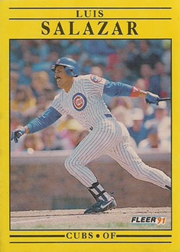 #430 Luis Salazar - Chicago Cubs - 1991 Fleer Baseball