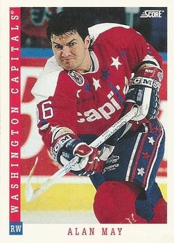 #430 Alan May - Washington Capitals - 1993-94 Score Canadian Hockey