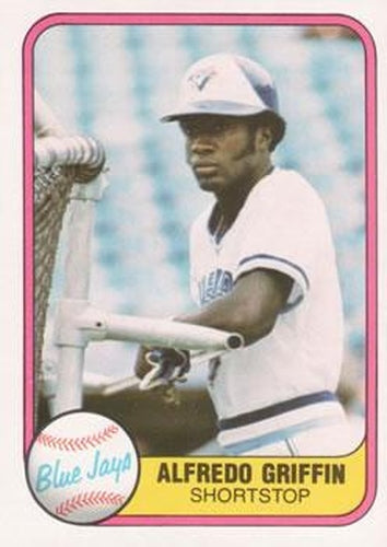 #430 Alfredo Griffin - Toronto Blue Jays - 1981 Fleer Baseball