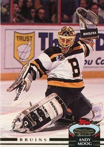 #430 Andy Moog - Boston Bruins - 1992-93 Stadium Club Hockey