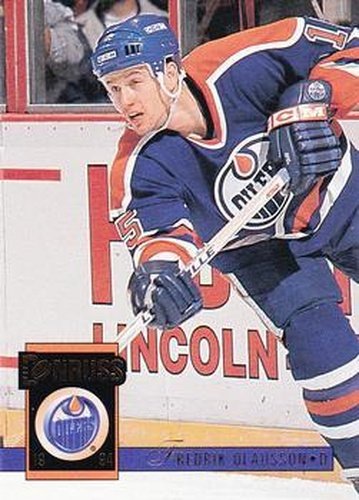 #430 Fredrik Olausson - Edmonton Oilers - 1993-94 Donruss Hockey