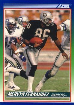 #430 Mervyn Fernandez - Los Angeles Raiders - 1990 Score Football