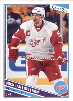 #430 Nicklas Lidstrom - Detroit Red Wings - 2013-14 O-Pee-Chee Hockey