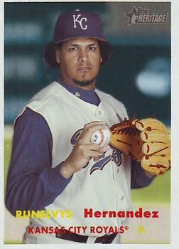 #430 Runelvys Hernandez - Kansas City Royals - 2006 Topps Heritage Baseball