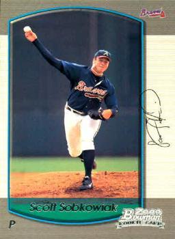 #430 Scott Sobkowiak - Atlanta Braves - 2000 Bowman Baseball