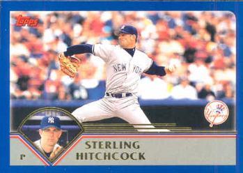 #430 Sterling Hitchcock - New York Yankees - 2003 Topps Baseball