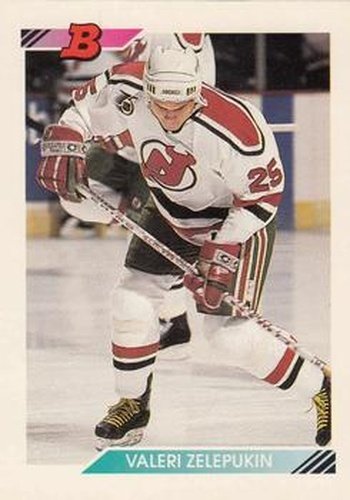 #430 Valeri Zelepukin - New Jersey Devils - 1992-93 Bowman Hockey