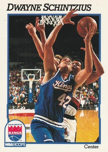 #430 Dwayne Schintzius - Sacramento Kings - 1991-92 Hoops Basketball