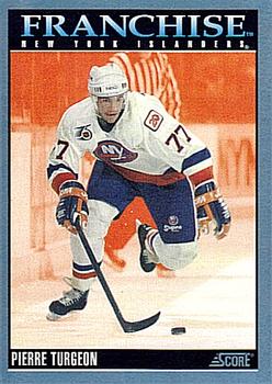 #430 Pierre Turgeon - New York Islanders - 1992-93 Score Canadian Hockey