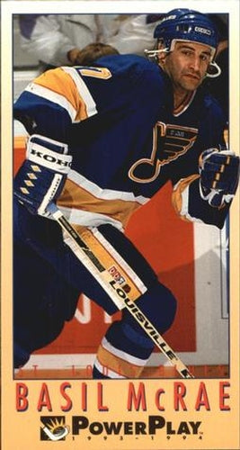 #430 Basil McRae - St. Louis Blues - 1993-94 Fleer PowerPlay Hockey