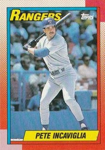 #430 Pete Incaviglia - Texas Rangers - 1990 Topps Baseball