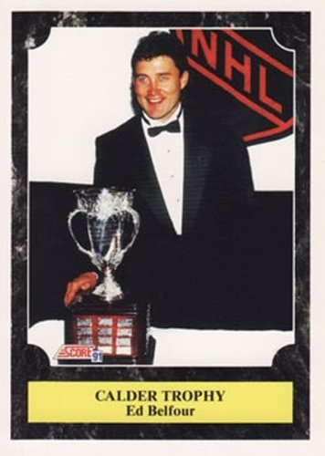 #430 Ed Belfour Calder Trophy - Chicago Blackhawks - 1991-92 Score American Hockey