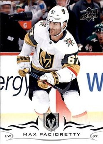 #430 Max Pacioretty - Vegas Golden Knights - 2018-19 Upper Deck Hockey