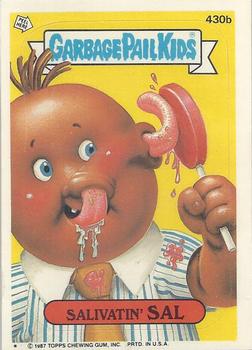 #430b Salivatin' Sal - 1987 Topps Garbage Pail Kids Series 11