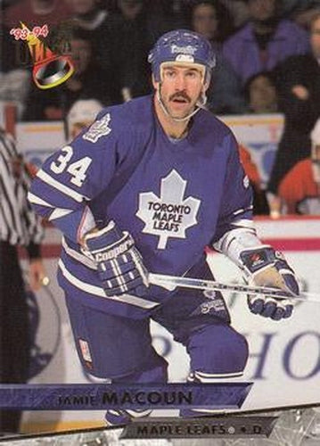 #431 Jamie Macoun - Toronto Maple Leafs - 1993-94 Ultra Hockey
