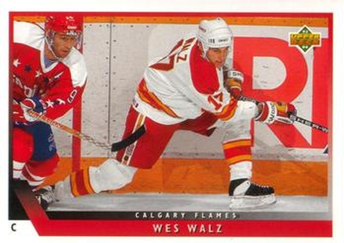#431 Wes Walz - Calgary Flames - 1993-94 Upper Deck Hockey