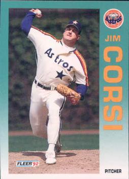 #431 Jim Corsi - Houston Astros - 1992 Fleer Baseball