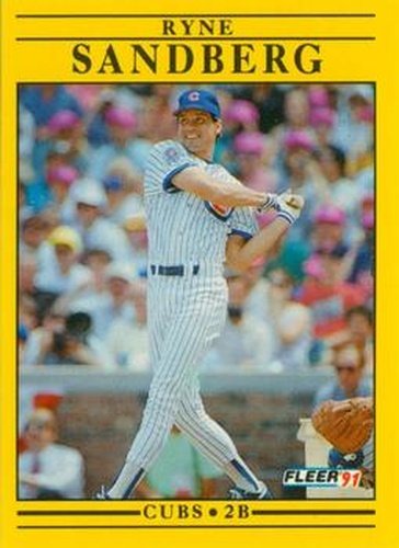 #431 Ryne Sandberg - Chicago Cubs - 1991 Fleer Baseball