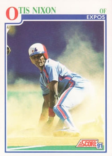 #431 Otis Nixon - Montreal Expos - 1991 Score Baseball