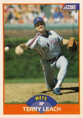 #431 Terry Leach - New York Mets - 1989 Score Baseball