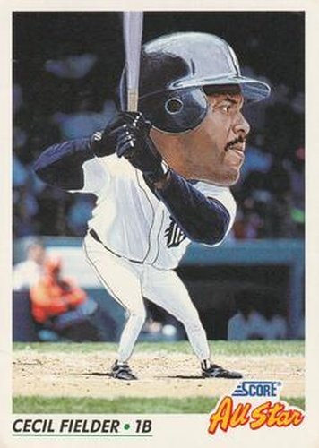 #431 Cecil Fielder - Detroit Tigers - 1992 Score Baseball