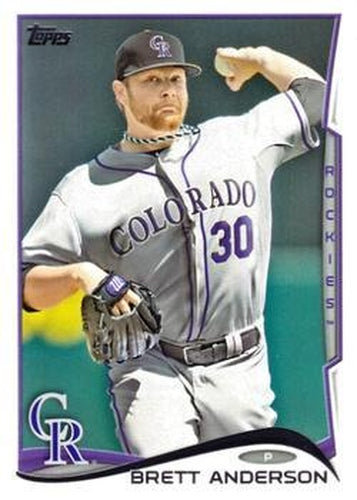 #431 Brett Anderson - Colorado Rockies - 2014 Topps Baseball