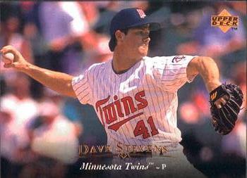 #431 Dave Stevens - Minnesota Twins - 1995 Upper Deck Baseball