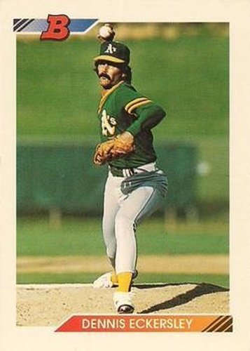 #431 Dennis Eckersley - Oakland Athletics - 1992 Bowman Baseball